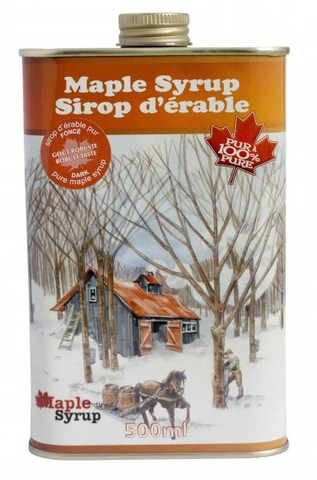 Escuminac 100% Organic Maple Syrup - Great Harvest (Dark) 500ml TIN