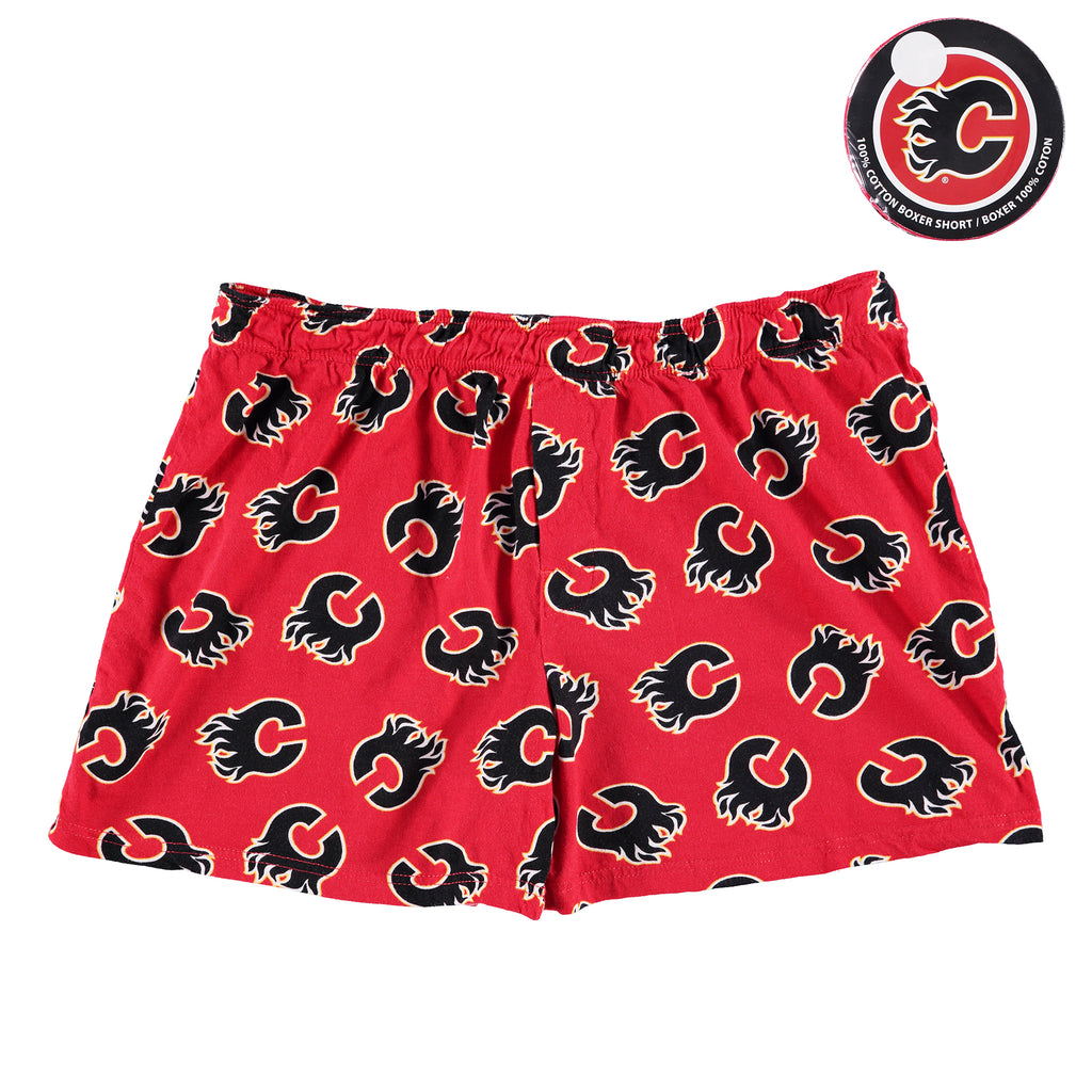 Men's Calgary Flames  - Puck Packaged Boxers