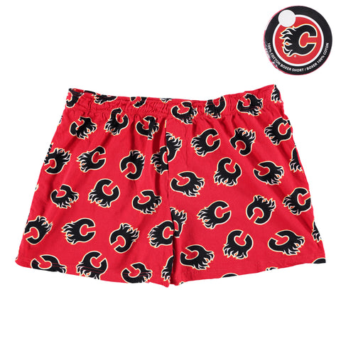 Men's Calgary Flames  - Puck Packaged Boxers