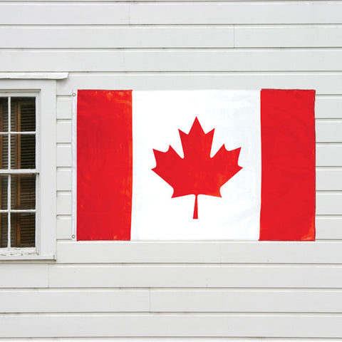 Canadian Flag 3' x 1.5' (91cm x 45 cm)- with Grommets