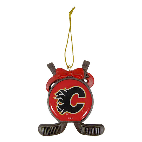 Christmas Ornament - Calgary Flames NHL Hockey Sticks