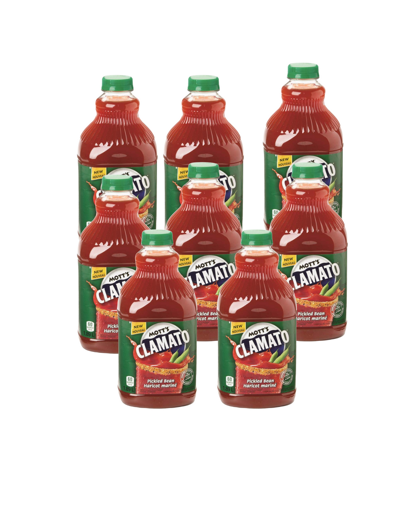 Caesars! Mott's Clamato Juice - Pickled Bean 1.89L- Case of 8