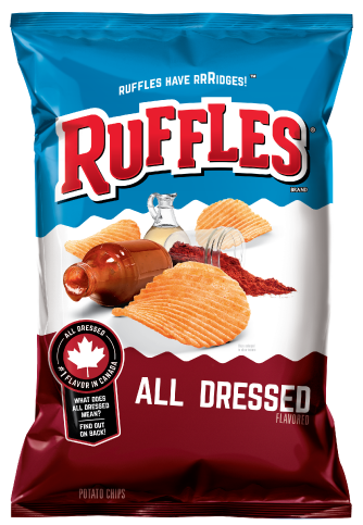 Ruffles All Dressed 220g-O Canada