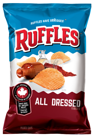 Ruffles All Dressed 220g-O Canada