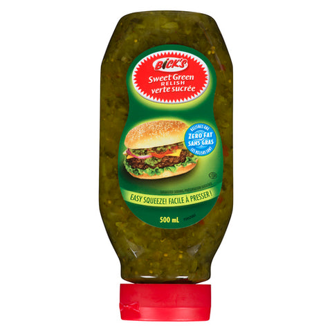 Bick's Sweet Green Relish 500mL Squeeze Bottle