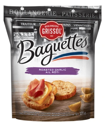 Classic Baguettes Roast Garlic 120g - Boulangerie Grissol