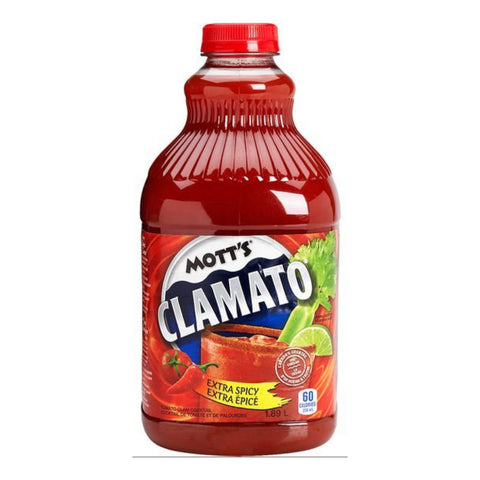 Caesars! Mott's Clamato Juice - Extra Spicy 1.89L-O Canada