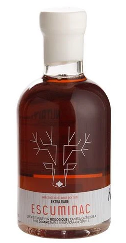 Escuminac 100% Organic Maple Syrup - Extra Rare (Amber) 200ml