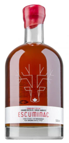 Escuminac 100% Organic Maple Syrup - Great Harvest (Dark) 500ml