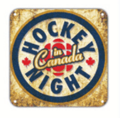 Hockey Night in Canada Vintage Metal Sign