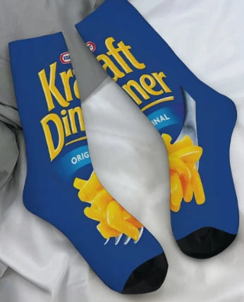 Canadian Kraft Dinner KD Mac & Cheese Socks - Unisex