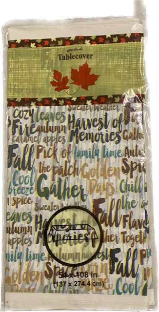 Thanksgiving Table Cover - Harvest of Memories