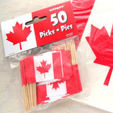 Canada Flag Toothpicks - 50pk