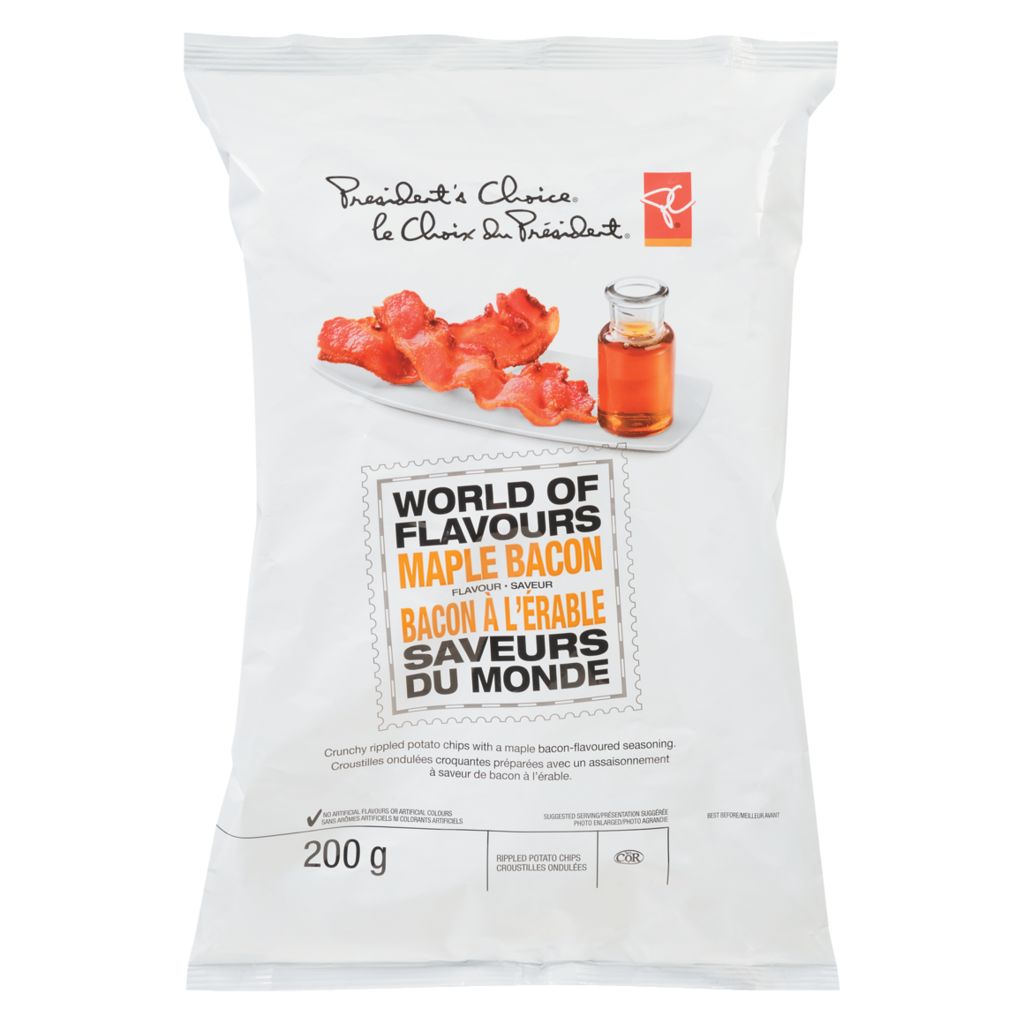 President's Choice/ PC Maple Bacon Chips - 200mg-O Canada