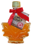 100% Pure Organic Maple Syrup - Canada Grade A. Amber - Glass Leaf Bottle-O Canada