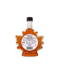 100% Pure Organic Maple Syrup - Canada Grade A Amber - Glass Leaf Bottle