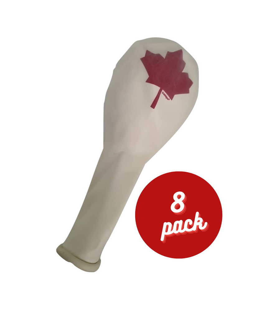 Canada Flag Balloon - 8 Pack