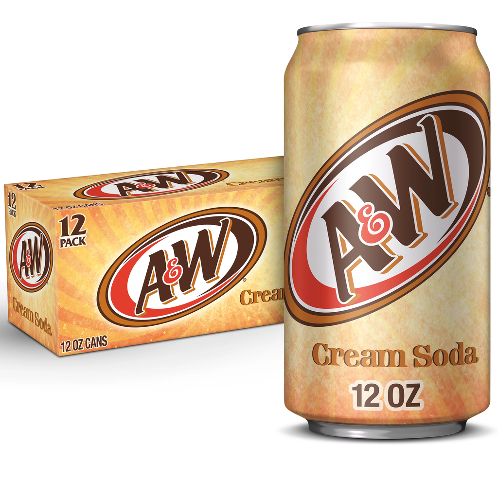 A&W Cream Soda 355mL Can - Case of 12