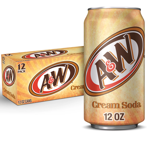 A&W Cream Soda 355mL Can - Case of 12