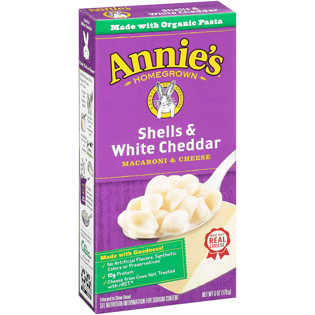 Annies Home Grown - Shells & White Cheddar Macaroni & Cheese - 170g-O Canada