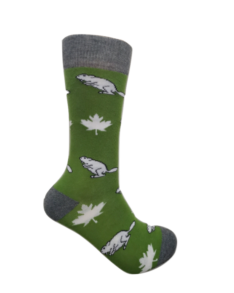 Maple Leaf & Beaver Crew Socks - Unisex
