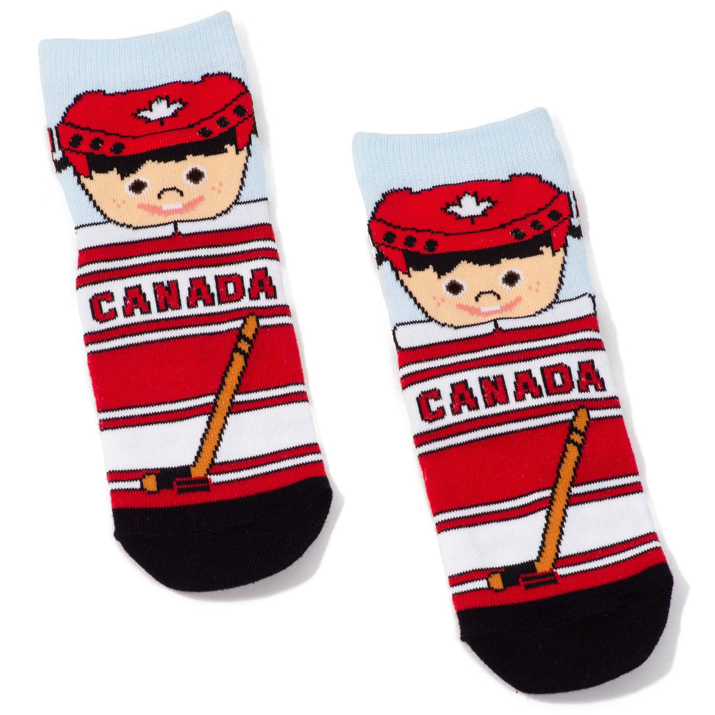Children's Canadian Hockey Player Socks - Unisex