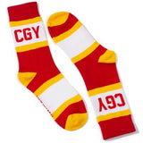 Calgary City Stripes Socks - Unisex