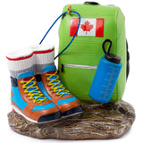 Canada Flag Backpack & Hiking Boots Ornament