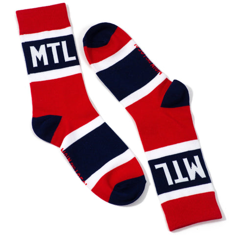 Montreal City Stripes Socks - Unisex