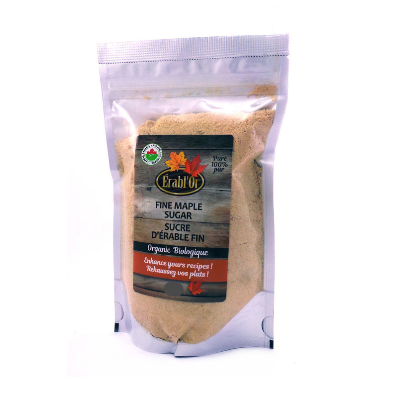 Maple Sugar Fine - Organic 250g-O Canada