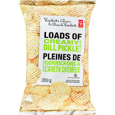 President's Choice / PC Loads of Creamy Dill Pickle Chips 200g