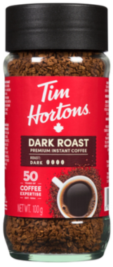 Tim Hortons Premium Instant Coffee DARK Roast 100g