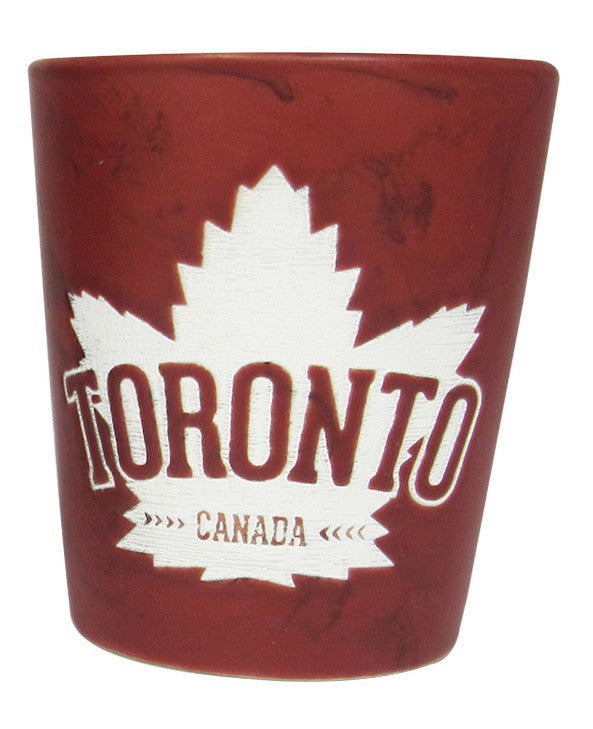 Toronto Maple Leaf Marble Shot Glass