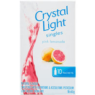 Crystal Light Singles Pink Lemonade - 10 x 4.5g Best Before 24 Feb 20-O Canada