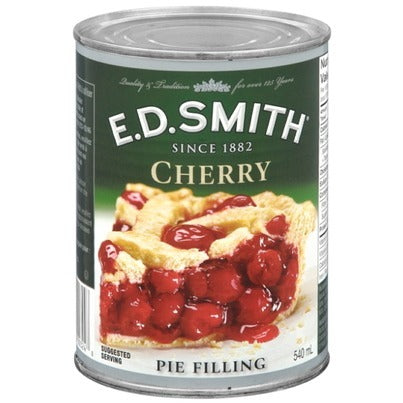E.D. Smith Cherry Pie Filling 540mL-O Canada