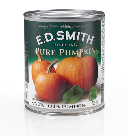E.D. Smith Pure Pumpkin 796mL - Best Before 15 Sept 20-O Canada