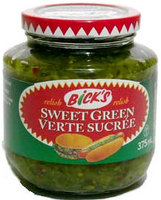 Bick's Sweet Green Relish 375mL-O Canada