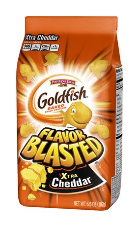Goldfish Crackers Flavour Blasted Cheddar 200g-O Canada