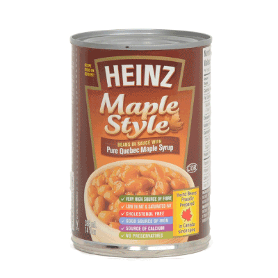 Heinz Maple Beans 398mL-O Canada