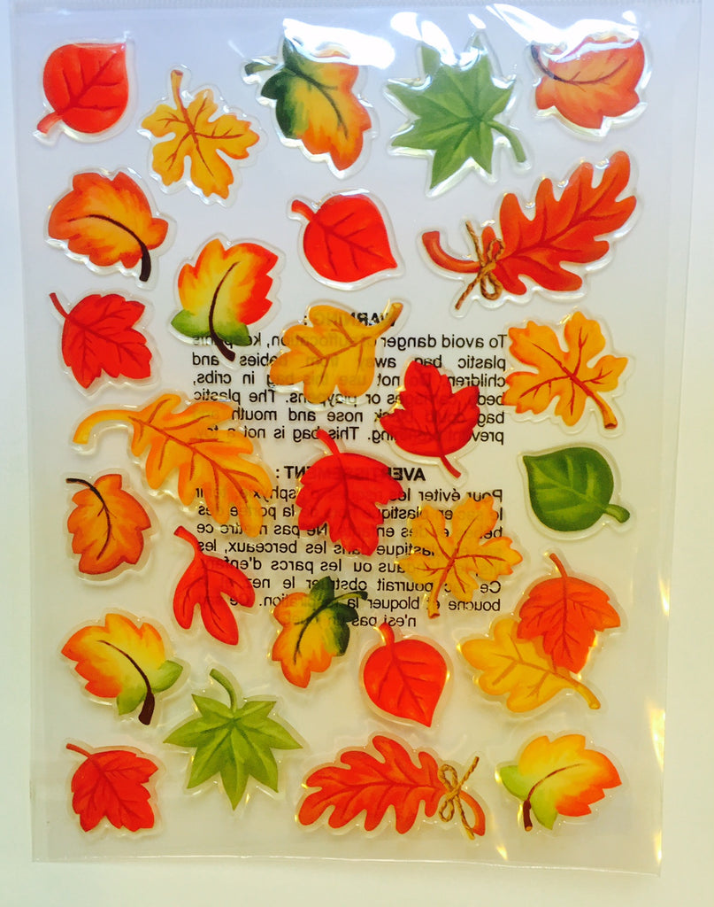 Recollections Fall Leaves Thanksgiving Stickers-O Canada