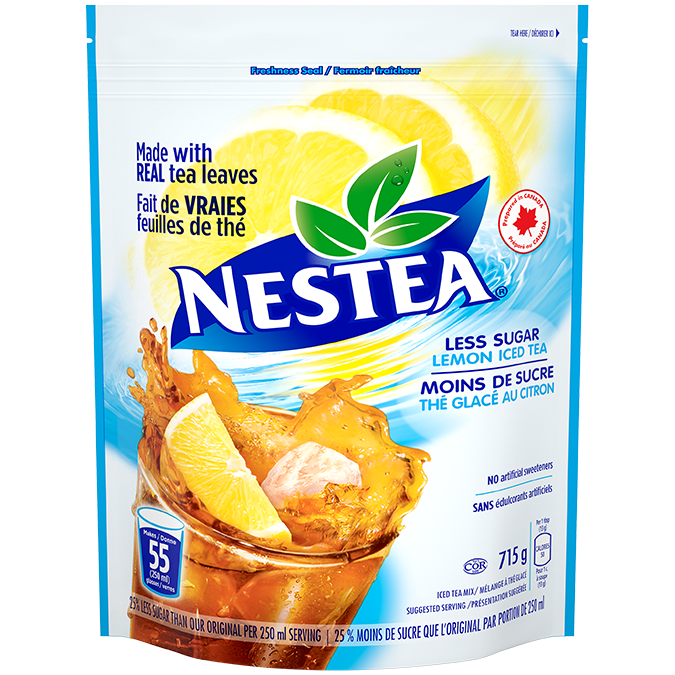 Nestea Iced Tea Powder - Less Sugar 715g - Best Before 19 July 2020-O Canada
