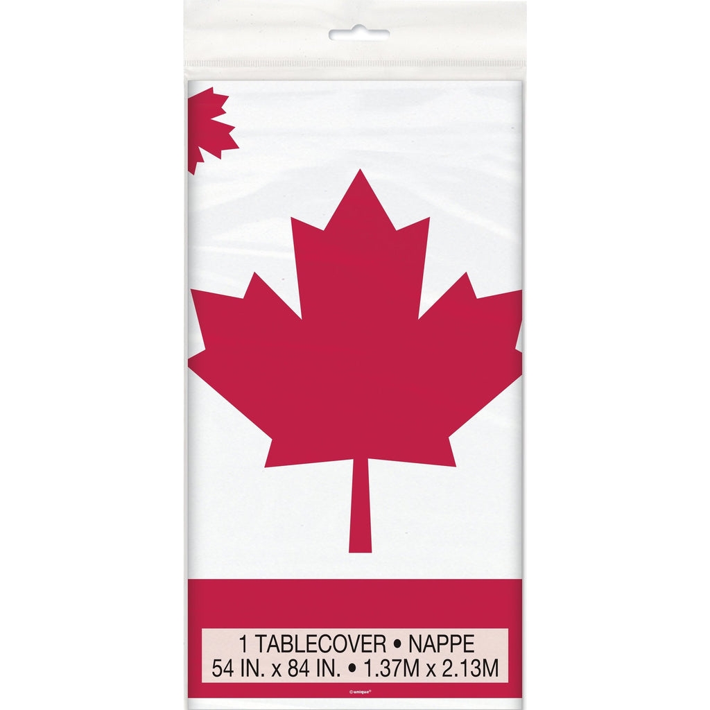 Waving Canadian Flag Table Cover-O Canada