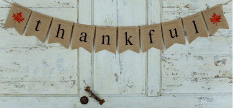 Thanksgiving - "thankful" Banner-O Canada