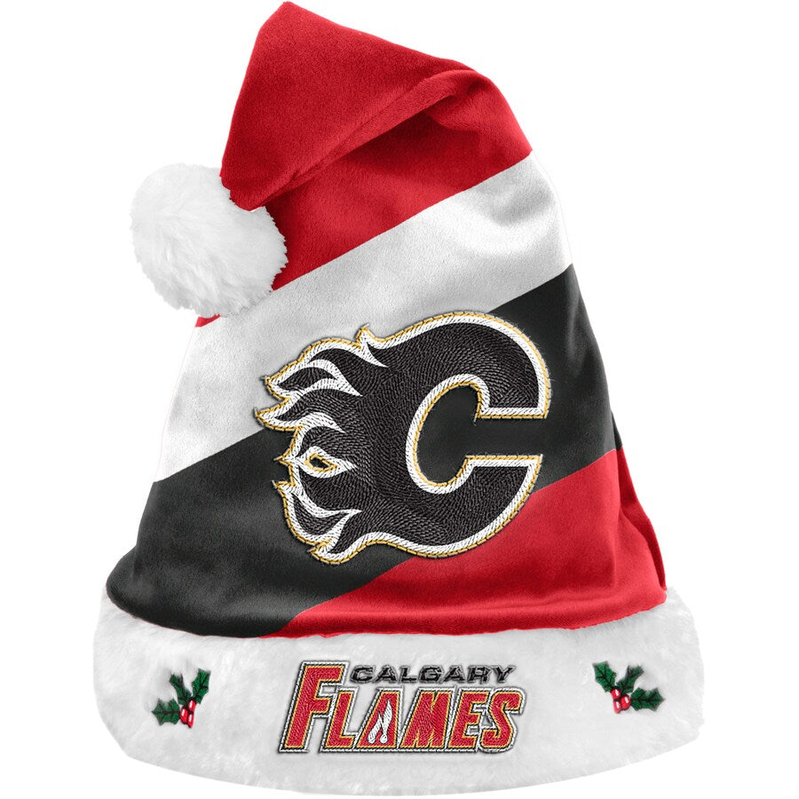 Calgary Flames Plush Santa Hat