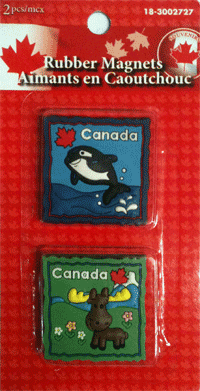 Magnets - Whale and Moose-O Canada